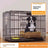 Small dog crate with separate toilet area, additional product photo