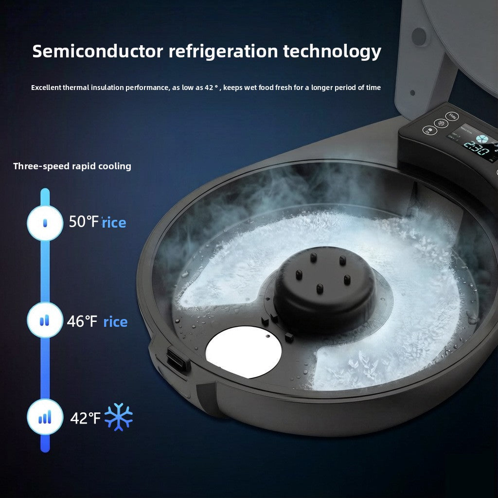 Automatic Pet Food Dispenser with Cooling and Heating