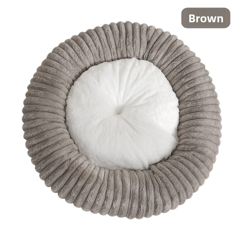 Pink washable donut nest bed in 50cm diameter