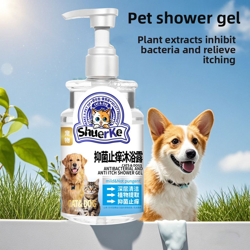 Anti-Mite Pet Shower Gel for Cats and Dogs, 500ml Range