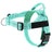 Wide chest nylon dog harness with front buckle and metal hardware, product image 34