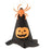 Halloween felt bat wings for dogs and cats in Wings Small, close-up detail