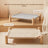 Wooden Raised Pet Camp Bed with Removable Washable Cover