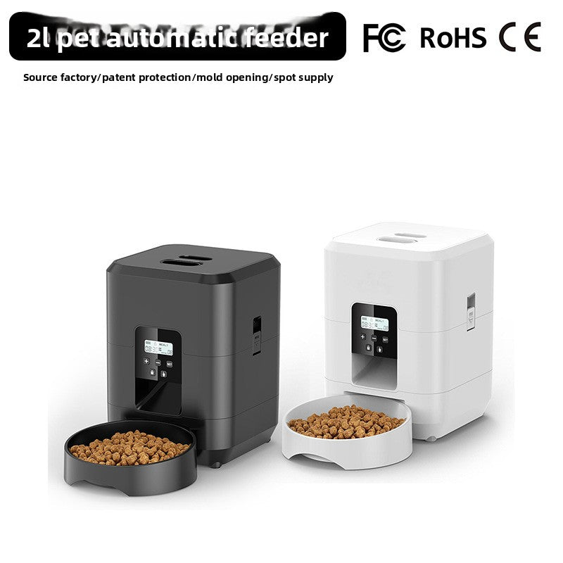 2L Automatic Pet Feeder with Camera, Wi-Fi App Control and Stainless Steel Bowl