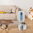 Stainless Steel Wireless Pet Water Dispenser, 3.2L Infrared Fountain with Carbon Filter