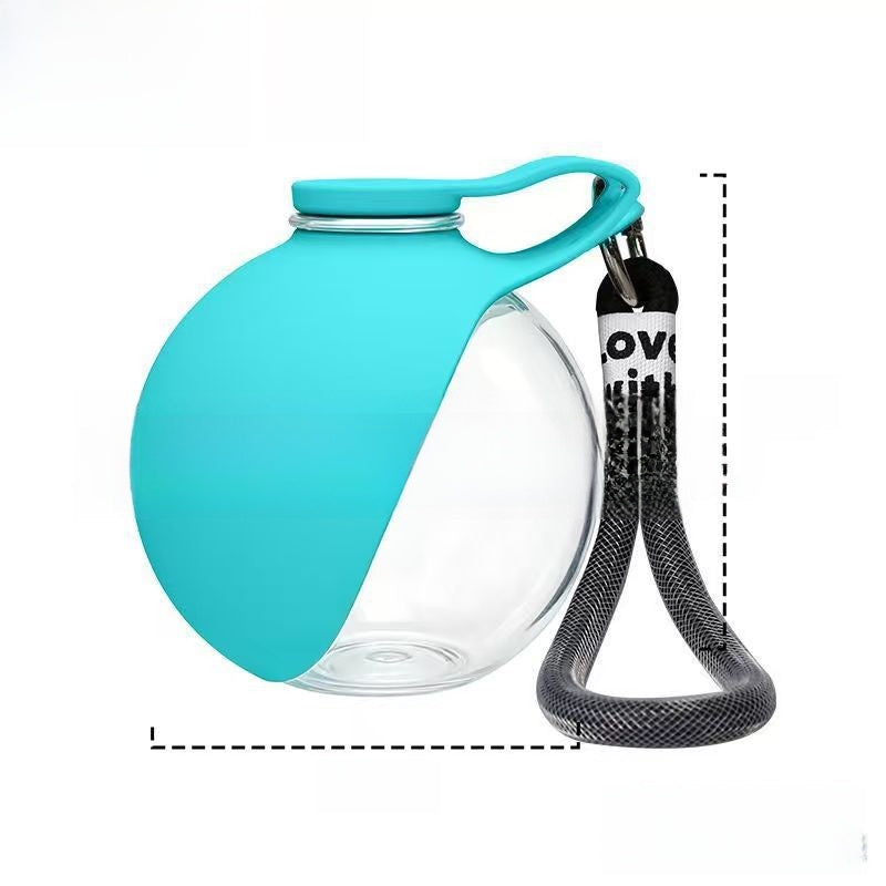 Portable Foldable Stainless Steel Pet Water Bottle with Leakproof Seal for Travel
