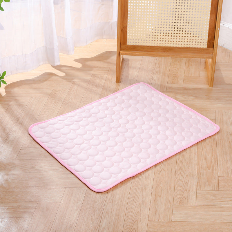 Ice silk pet cooling mat in Pink, size Extra Small 40 x 30cm