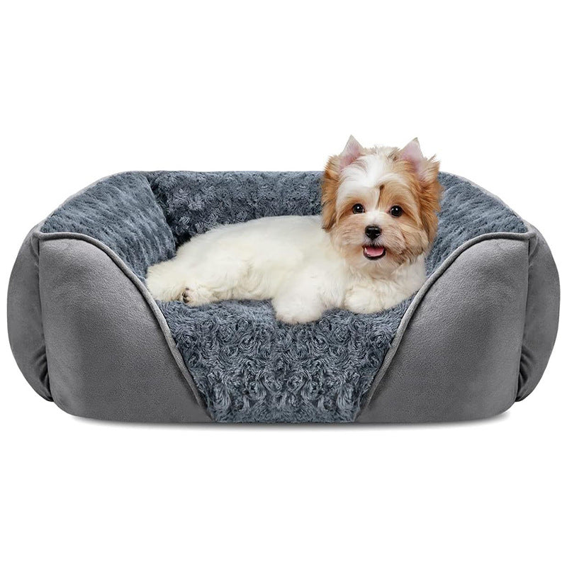 Soft washable pet bed for dogs and cats, main product photo