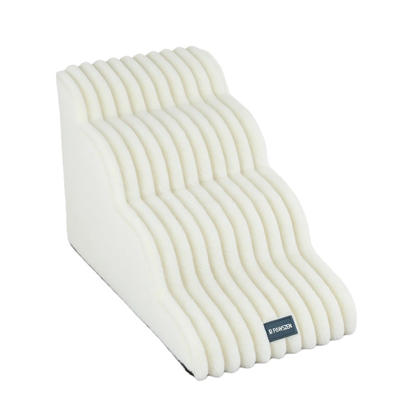 Washable suede foam pet stairs, product detail photo