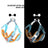 Reflective nylon harness or lead for small pets, 4 sizes available