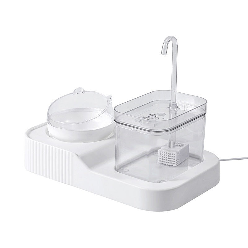 Automatic Cat Water Fountain with Silent Pump, 6 Filter Boxes and Multiple Power Options
