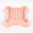 Pet Slow Feeder Bowl with Non-Slip Base in Square or Hexagonal Plum Blossom Shapes