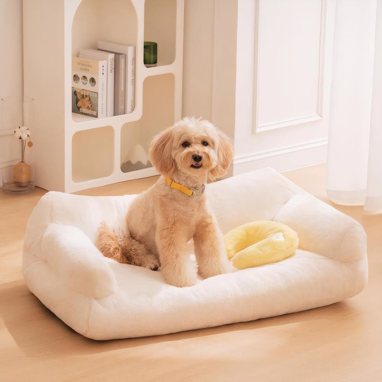 Sofa Style Plush Kennel Bed for Dogs and Cats, S to XXXL