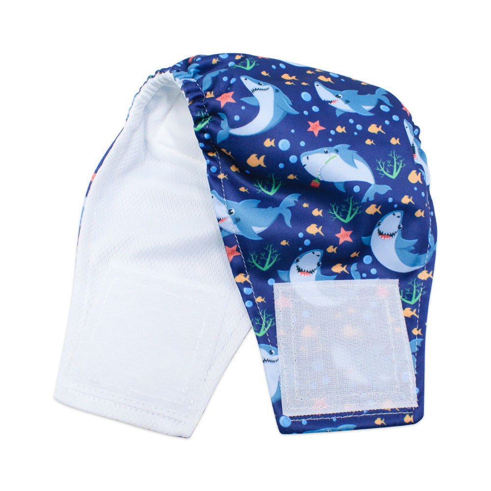Washable Reusable Male Dog Diaper with Leak-Proof Absorbent Layer, Sizes S to XL