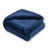 Dog lying on a beige flannel and fleece waterproof throw