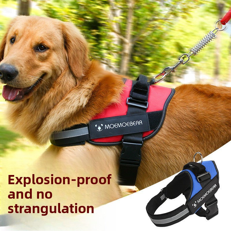 Reflective Oxford dog harness, 6 sizes available from Pet Royale UK