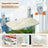 Cat window hammock with breathable mesh in Beige Mesh, Adhesive Mount