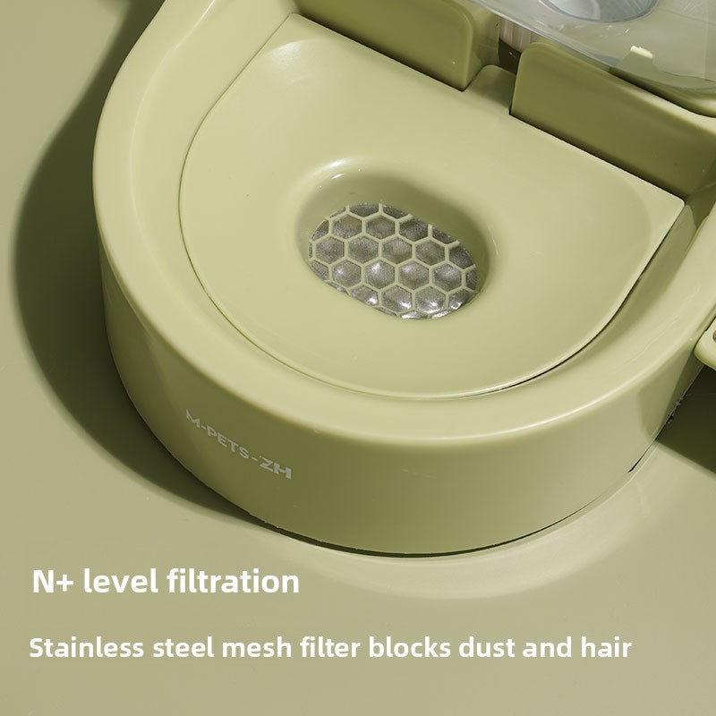 Non-Spill Pet Water and Food Bowl Station