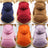 Soft hooded pet sweatshirt with pocket in Burgundy, front view