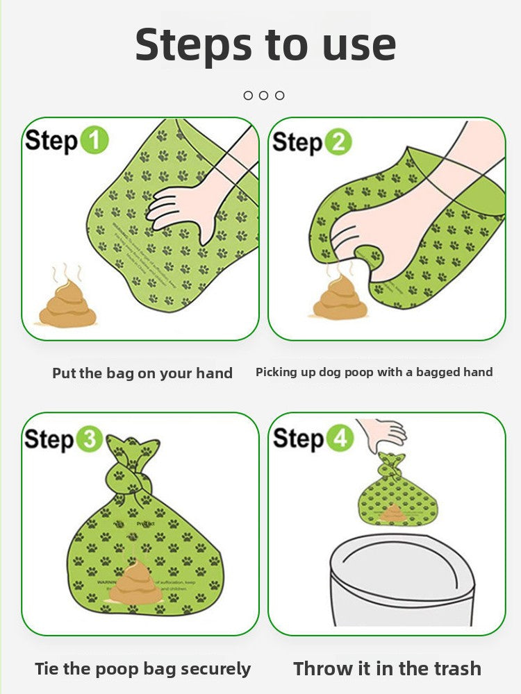 Biodegradable Dog Poop Bags with Dispenser, Thick Leak-Proof