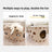 Beige double layer felt cat bed and scratching board, view 3