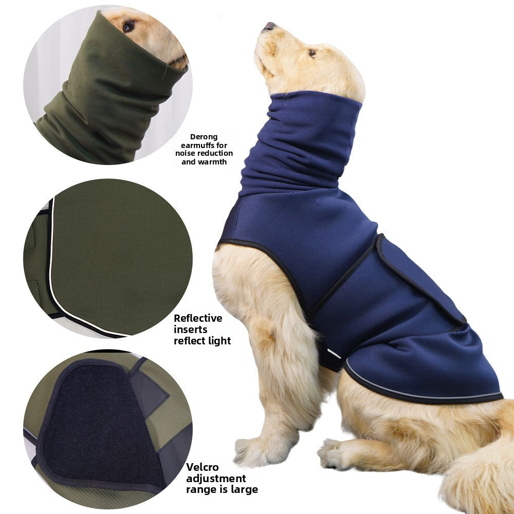 Hooded dog comfort wrap vest, available in 2 colours, image 3