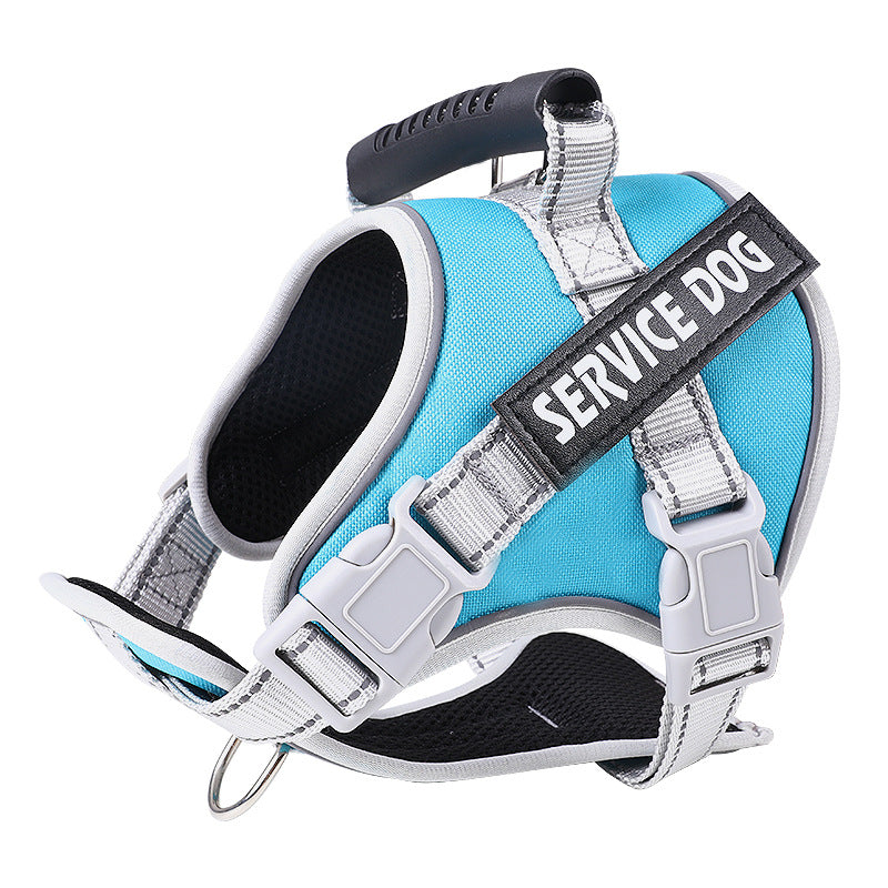 Reflective vest dog harness, available from Pet Royale UK