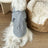 Striped polo collar dog shirt in summer polyester fabric, product image 3