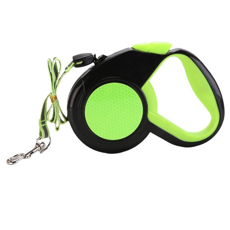 Long retractable dog lead with collar, available from Pet Royale UK