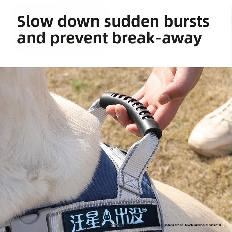 Reflective breathable dog vest harness with lead, product image 3