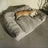 Soft PP cotton dog bed in grey, additional product photo