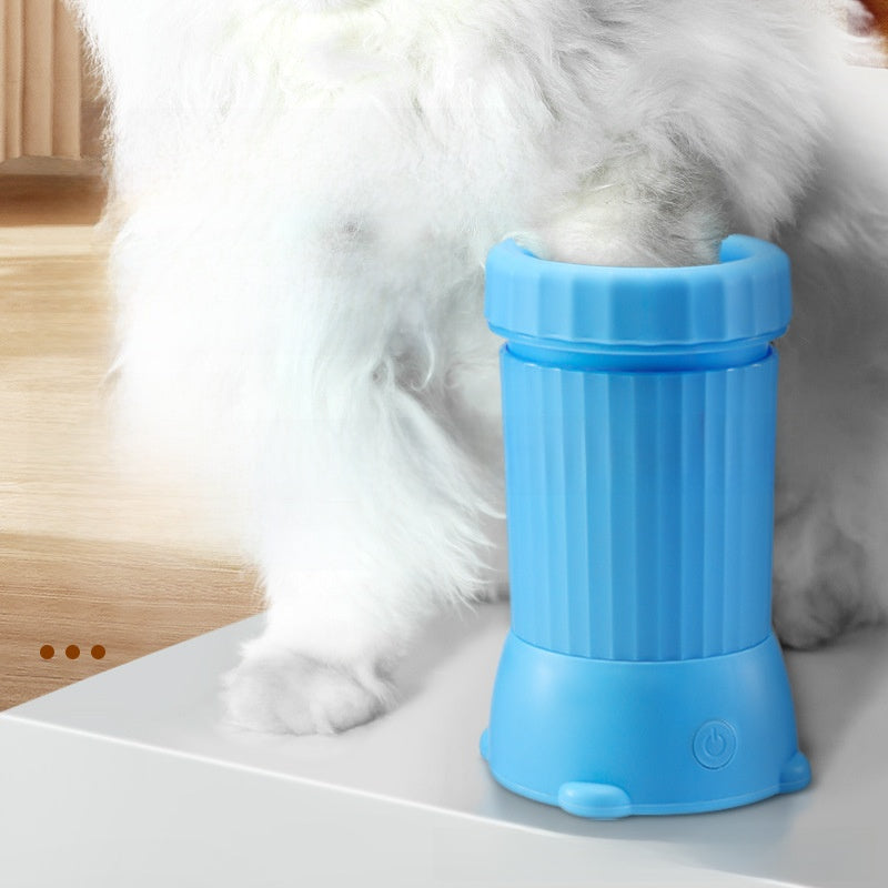Electric Silicone Paw Washing Cup with Massage, USB Rechargeable