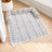 Grey plush leaf pattern pet mat with anti-slip base, photo 5