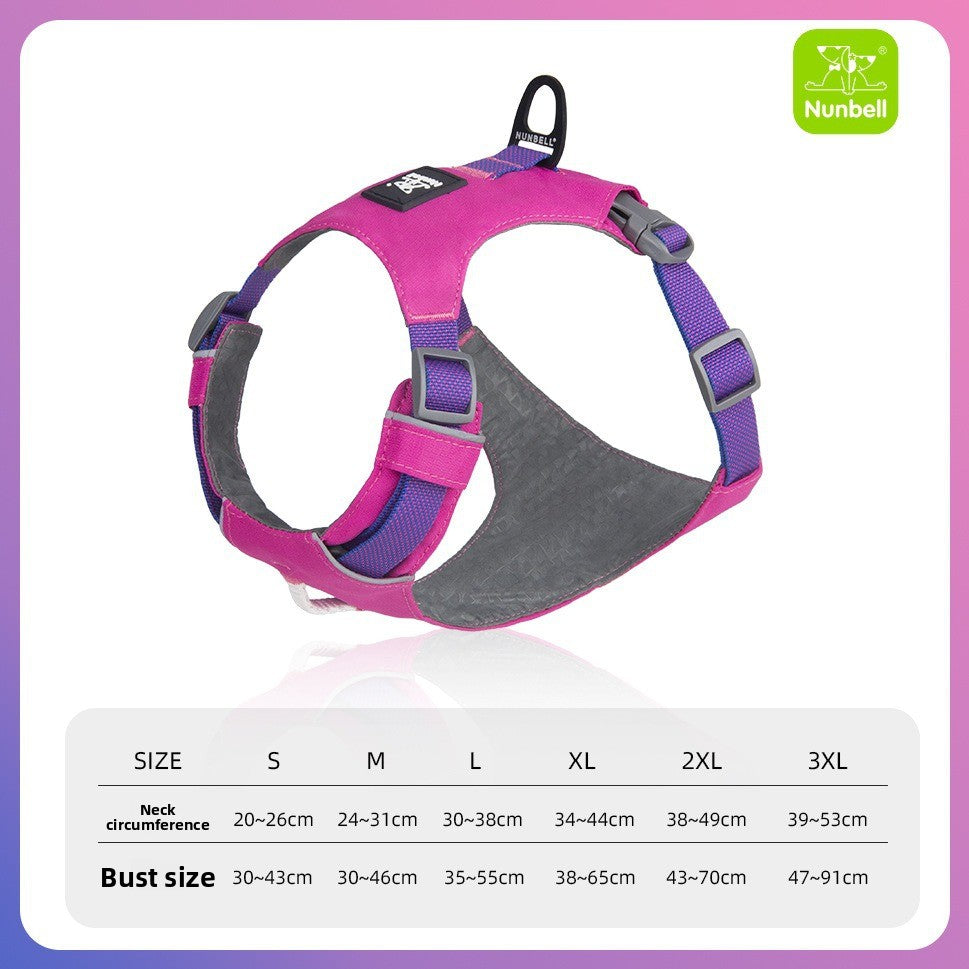 Double-layer breathable polyester dog harness with cushioned lining, product image 6