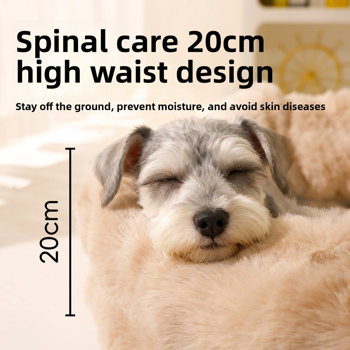 Washable Winter Dog Kennel Bed for Small and Medium Dogs