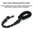 Short reflective traffic lead for dogs in 6 colour options