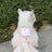 Corduroy cat and small dog harness with pink rabbit design, product image 4