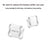 Bluetooth pet tracker tag with silicone collar in white