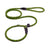 Nylon slip lead for large dogs in reflective black
