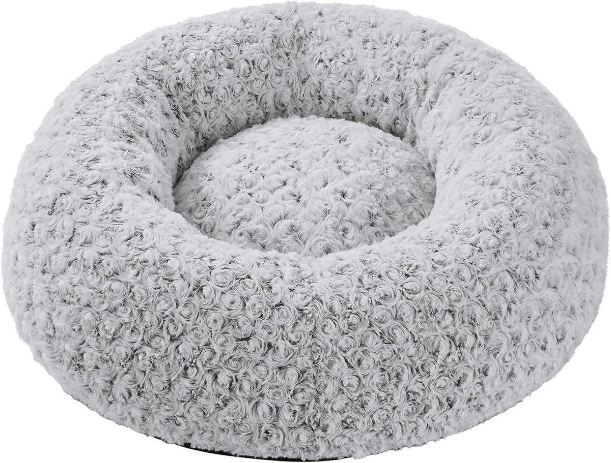 Tie Dye Round Plush Pet Bed for Cats and Small Dogs