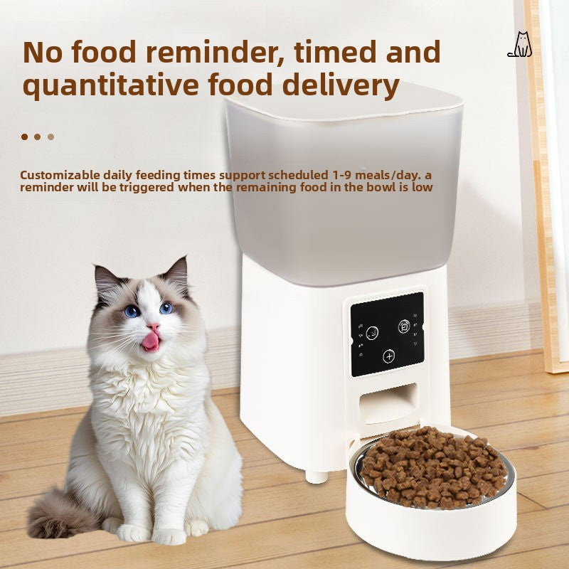 Smart Pet Feeder with Camera Automatic Feeding Device