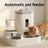 Automatic Pet Food and Water Dispenser with Gravity Feed, 2.3L Food and 1L Water Tank
