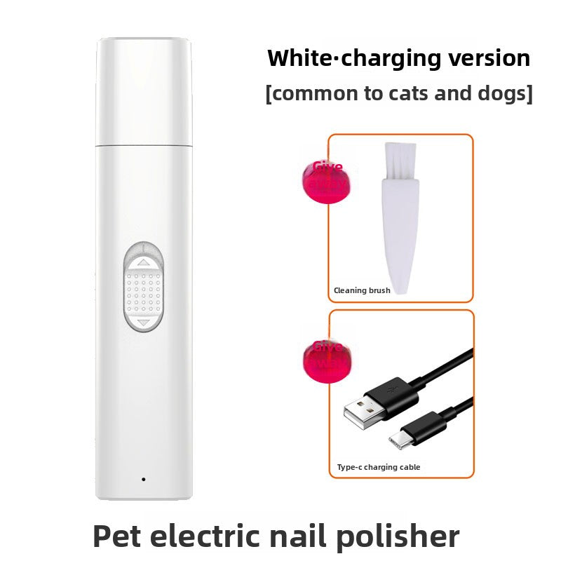 Rechargeable Pet Nail Grinder with Safety Cover for Cats and Dogs