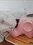 Ceramic Elephant Cat Water Dispenser with Glass Bottle and No-Wet Chin Design