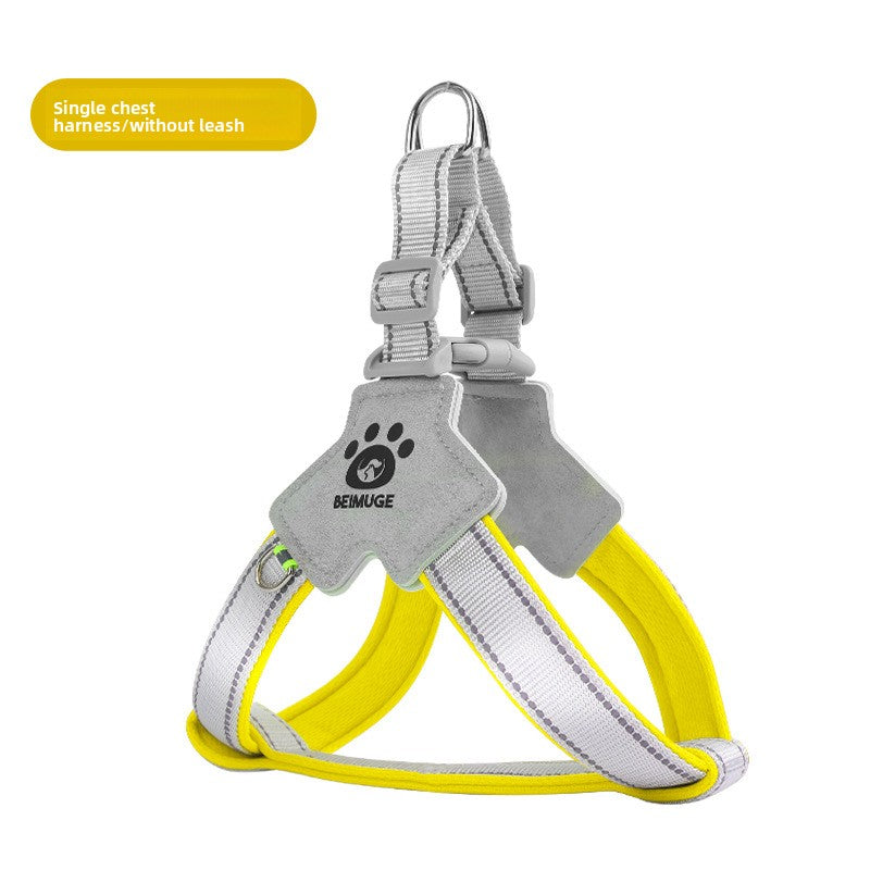 Escape-resistant reflective dog harness, ideal for everyday use