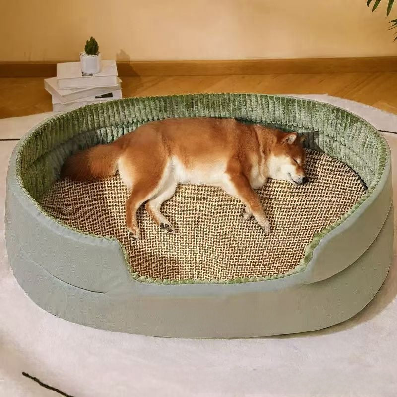 Four-season pet bed with cushion pad for dogs and cats, photo 26
