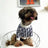 Blue and white cotton dog t shirt, in Blue and White, image 3