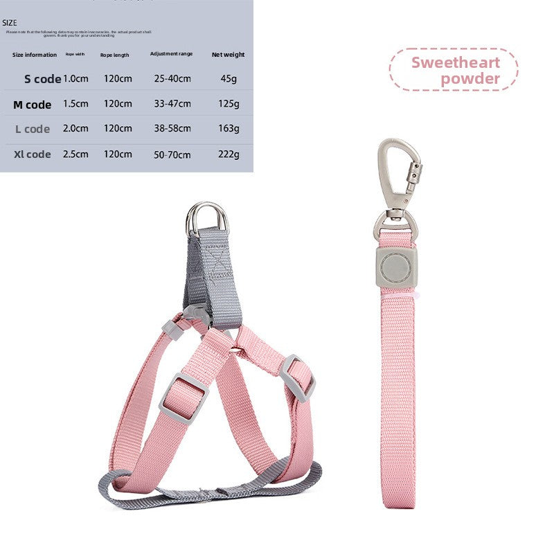 No pull dog harness and lead set in blue polyester