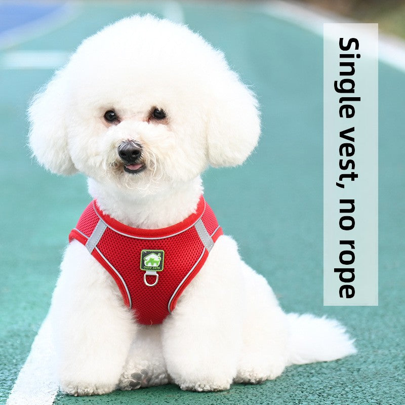 Breathable vest harness for small dogs and cats, 4 sizes available