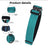 Tactical nylon dog collar with cobra buckle in Black, front view